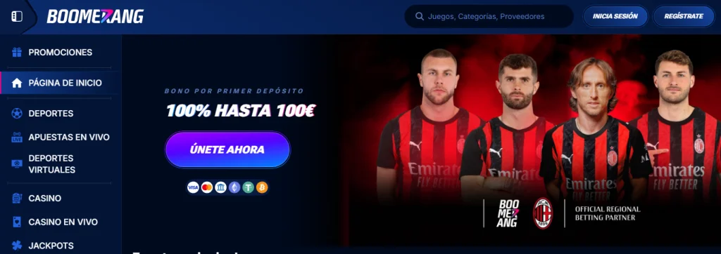 BoomerangBet – Casino sin licencia en España